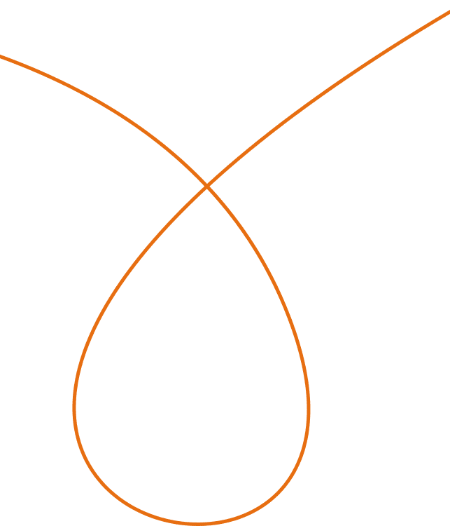 Nevear decorative curved contour line