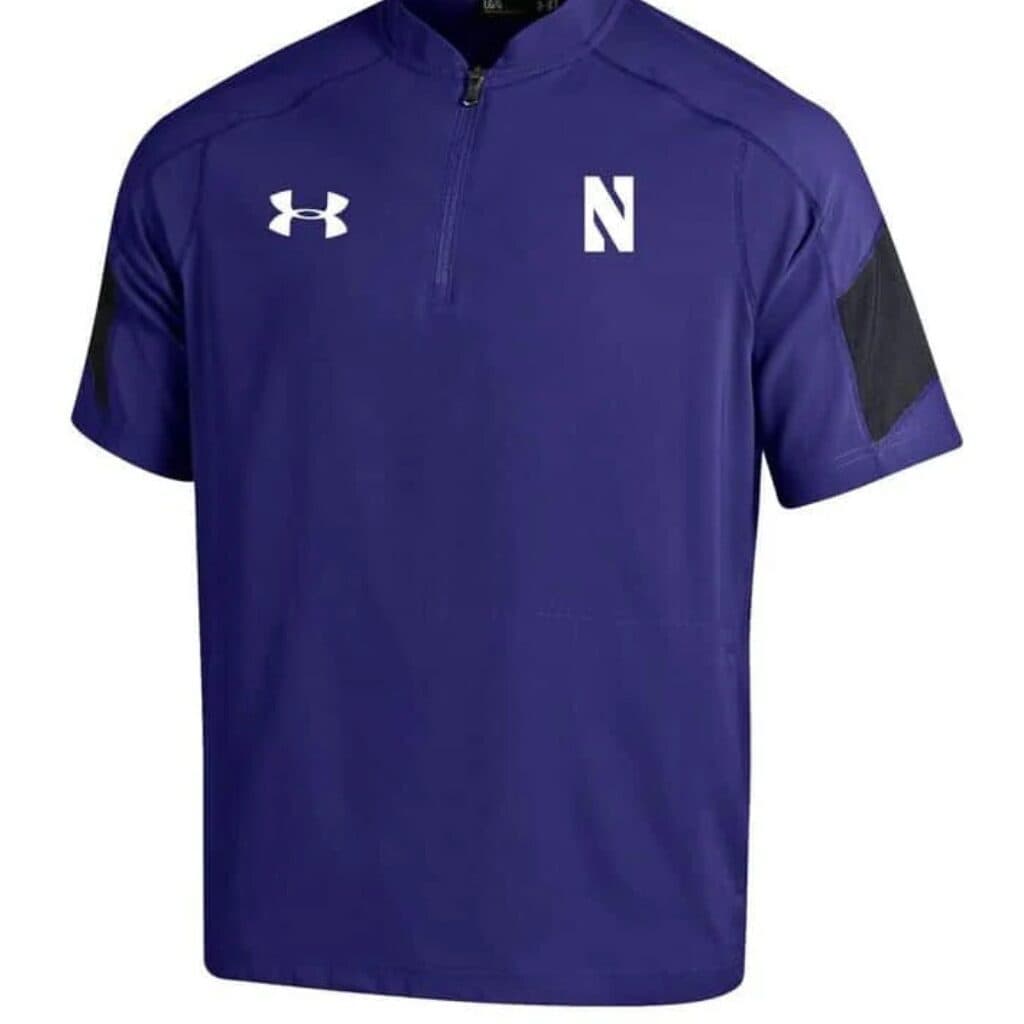 stacked baseball 1/4 zip cage jackets lightweight design