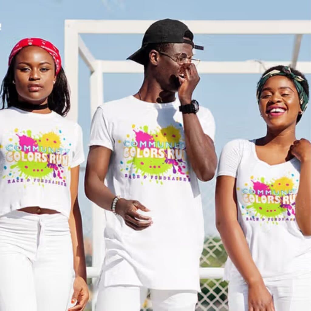 Bulk charity event shirts manufacturer for nonprofits and sponsors