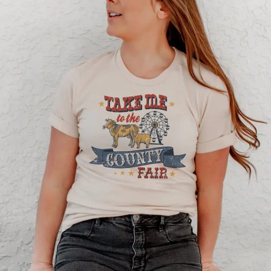 Bulk county fair shirts manufacturer for vendor apparel