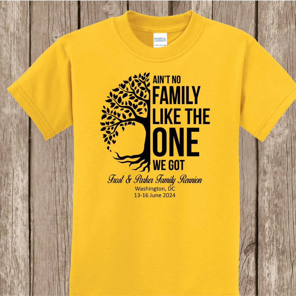 Bulk family reunion shirts manufacturer for custom group apparel