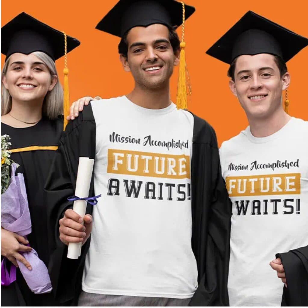 Bulk graduation shirts manufacturer for schools and universities