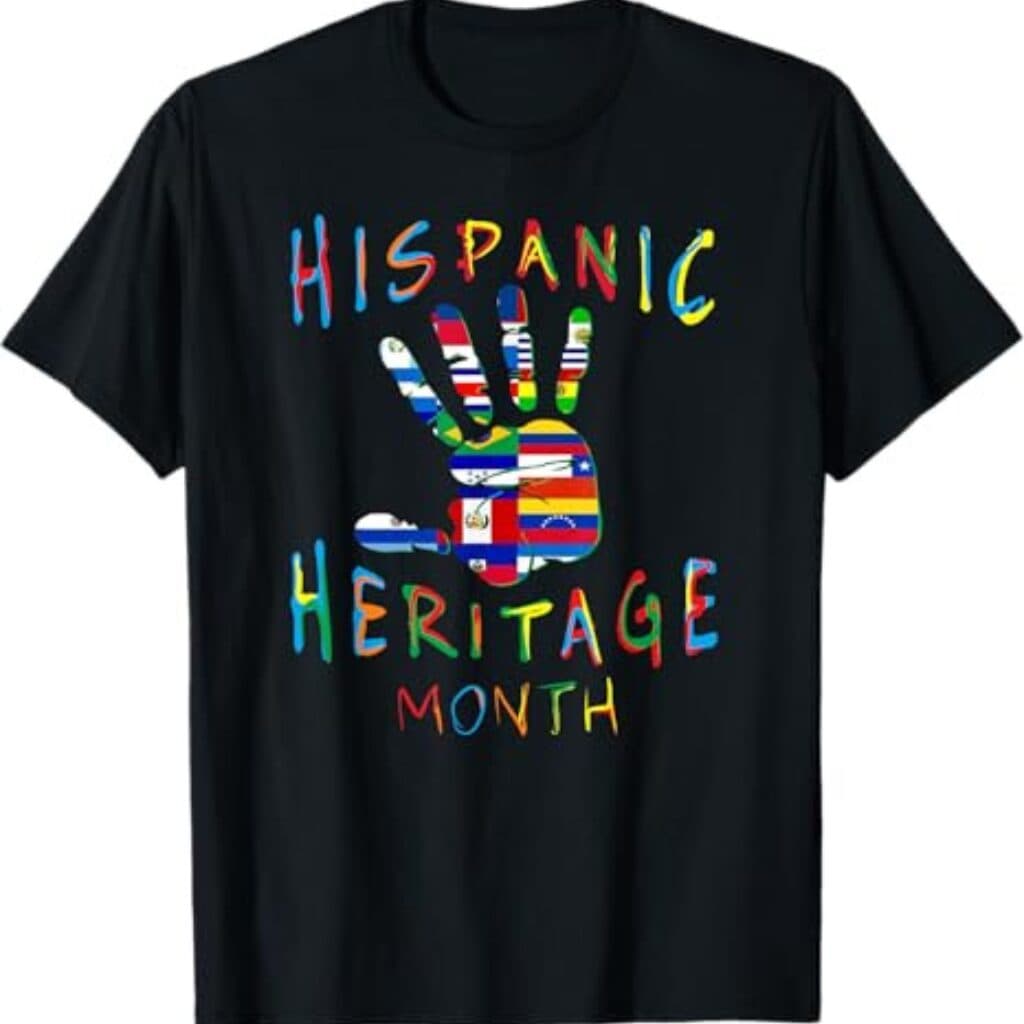 Bulk Hispanic Heritage Month shirts manufacturer for commemorative tees