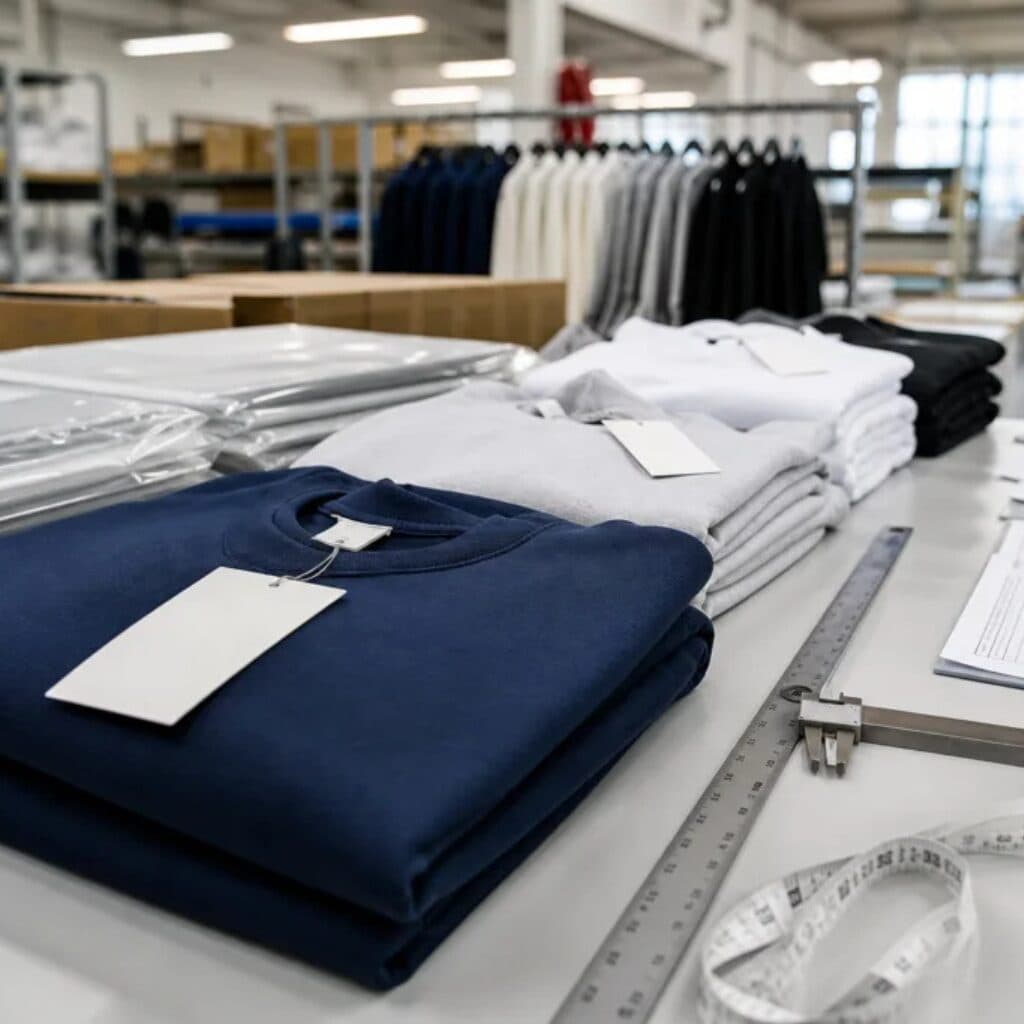 Bulk startup launch merch manufacturer for branded tees