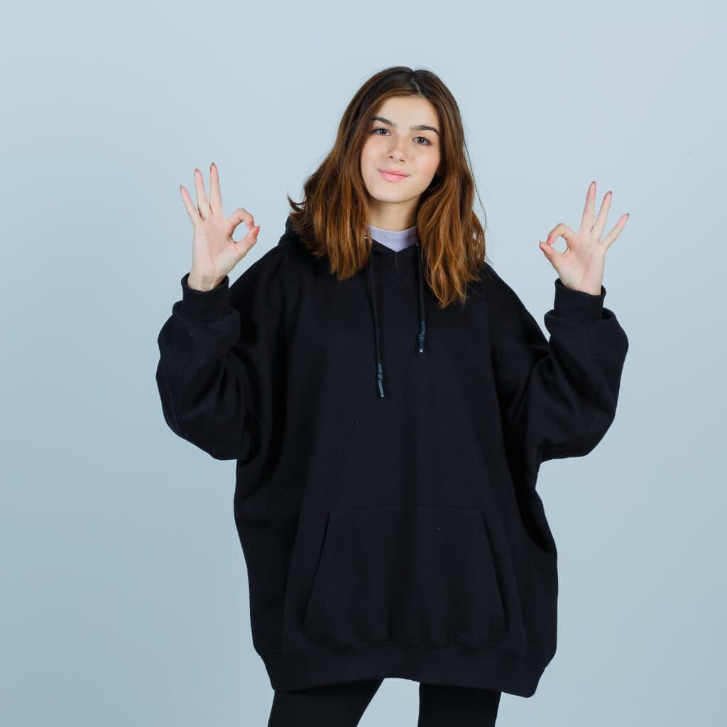 stacked long sleeve soft feel hoodies lightweight fabric