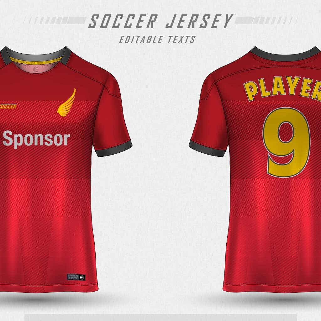 stacked soccer jerseys lightweight breathable fabric