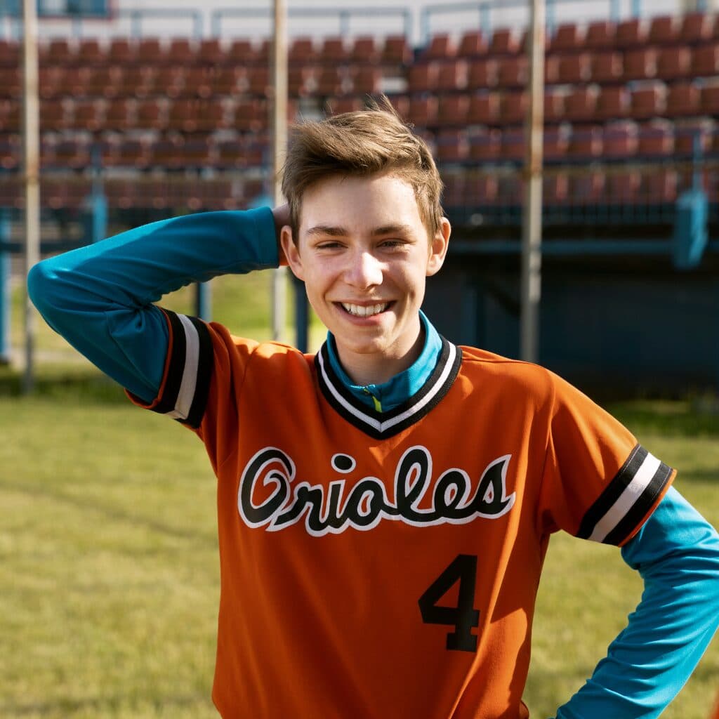 stacked baseball crew neck jerseys in premium fabric