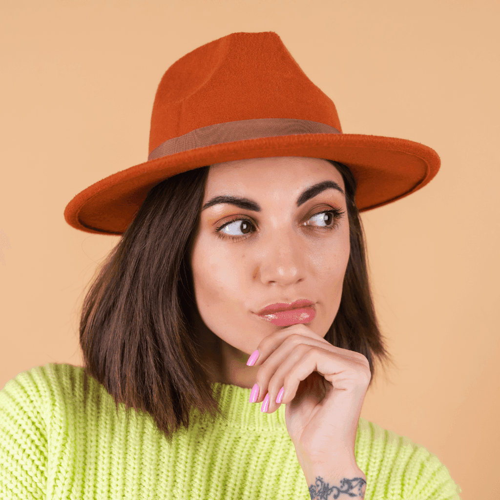 Person wearing Nevear branded custom hat