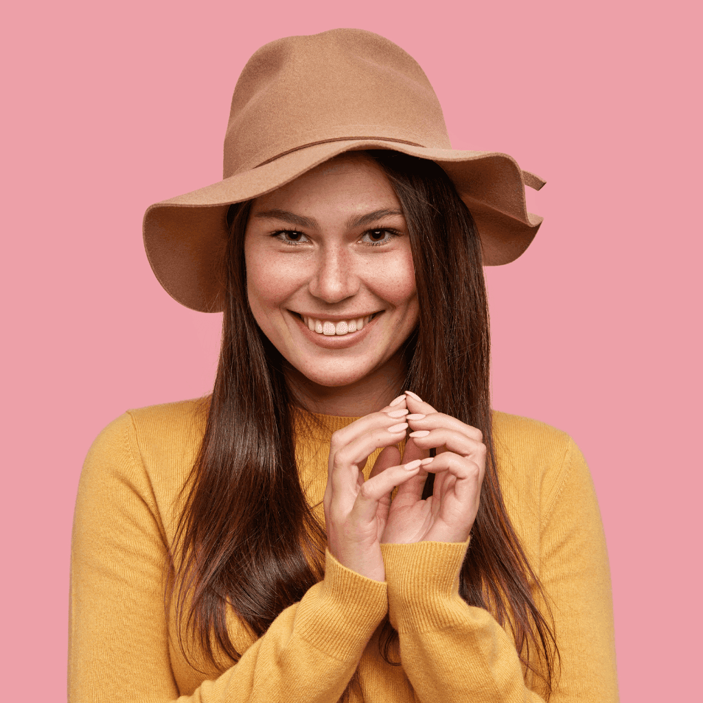 Person wearing Nevear branded custom hat