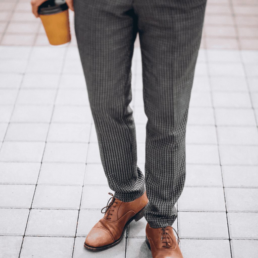 Model wearing Nevear custom pants for fashion brands