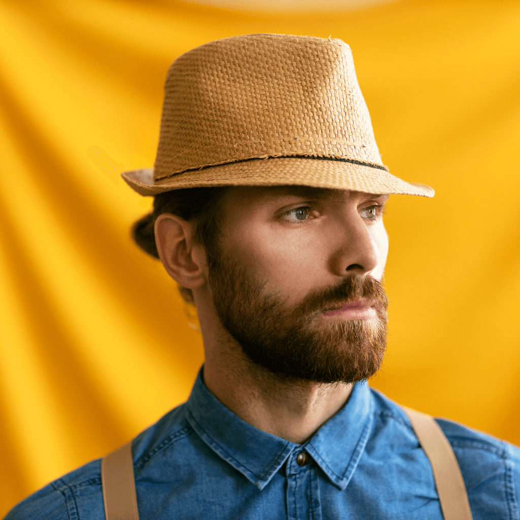 Person wearing Nevear branded custom hat