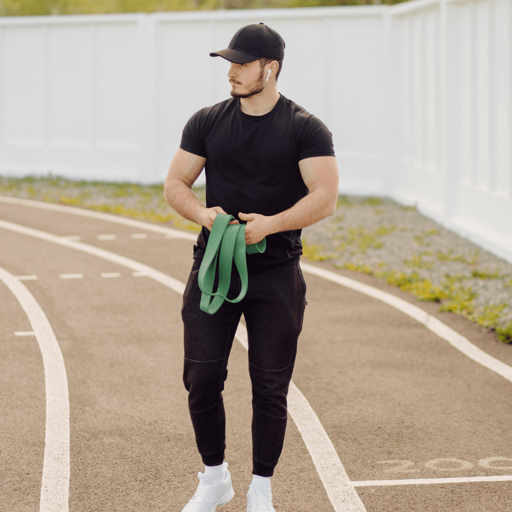 Model showcasing Nevear custom sportswear for activewear