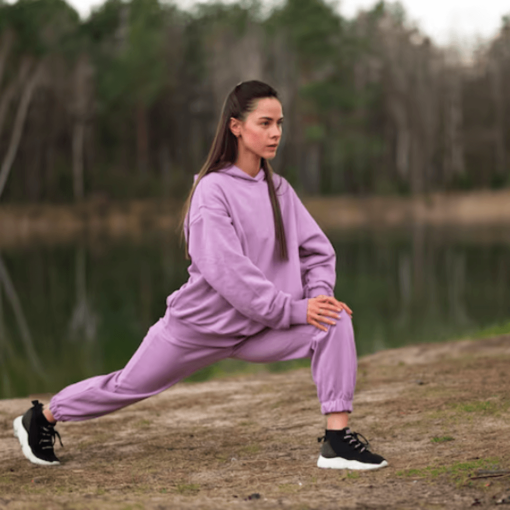 Athlete wearing Nevear eco-friendly custom tracksuit