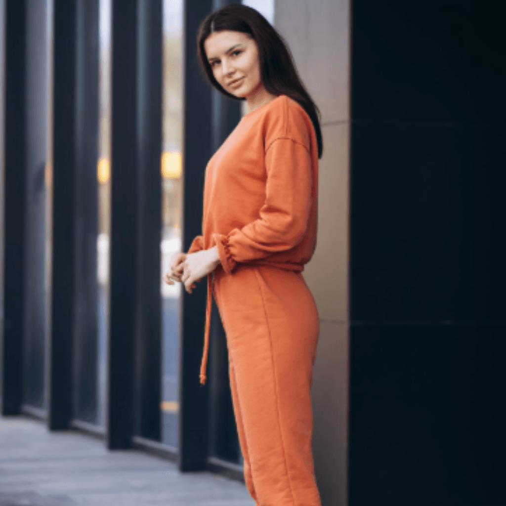 Athlete wearing Nevear eco-friendly custom tracksuit