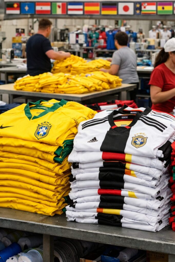 Bulk World Cup jersey manufacturer producing custom football jerseys at scale